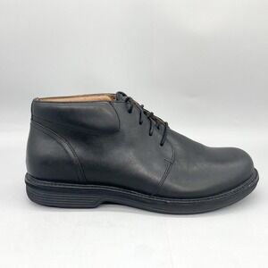 Dansko Mens 46 Jake Chukka Boots Shoes Black Calf Leather Comfort Lace Up Desert